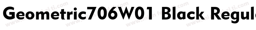 Geometric706W01 Black Regular字体转换
